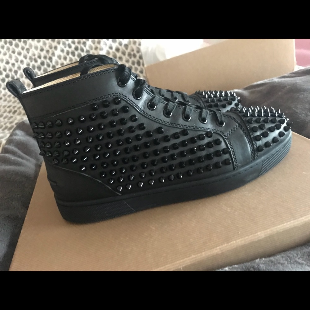 Christian Louboutin’s. Louis Flat Calf Spikes.